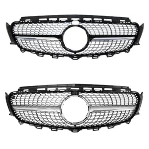 Grille de pare-chocs avant en maille argentée Classe E E200 E260 E63 - 3