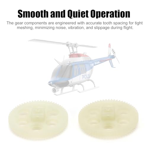 Engranaje principal RC Drfeify para helicóptero C138 PRO Bell 206 de plástico resistente 4