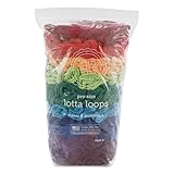 friendly loom Quality Cotton Weaving Loops in Rainbow Colors – 10” PRO Size | Weave 6 Functional Potholders | Made in The USA