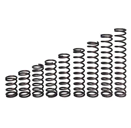 10PCS Compression Spring Stainless Steel Spring for Motor Equipment and Household Appliances 2mm Wire Size 13mm OD 60mm Length（Silver）