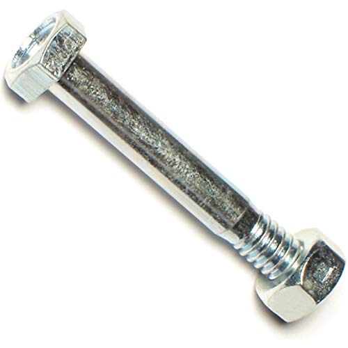 Shear Pins, Zinc Plated Steel Snowblower Parts For Winter Home Or Business Maintenance, 1/4 X 1-3/4, Pack Of 6
