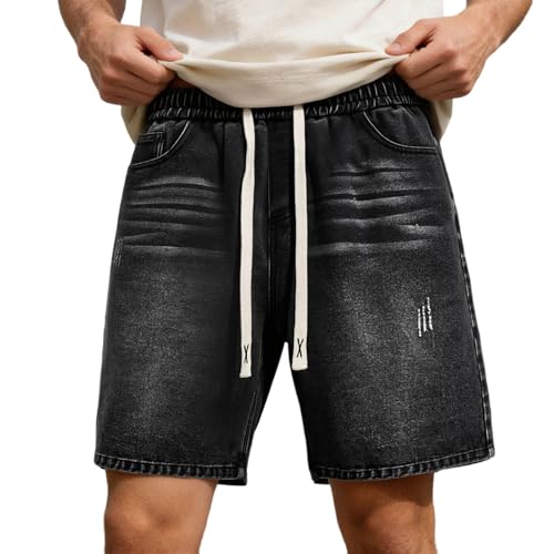 Short en jean confortable coupe droite pour en finir avec les vêtements trop serrés