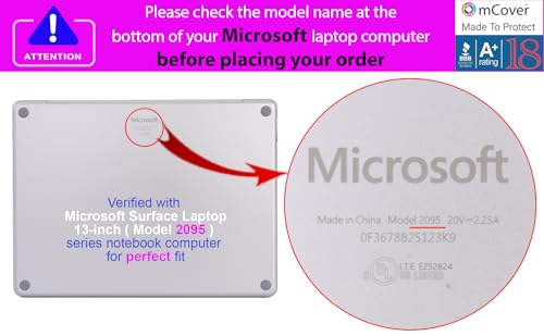 Coque Microsoft Surface Laptop 13 mCover antichoc et ventilée pour modèle 2095