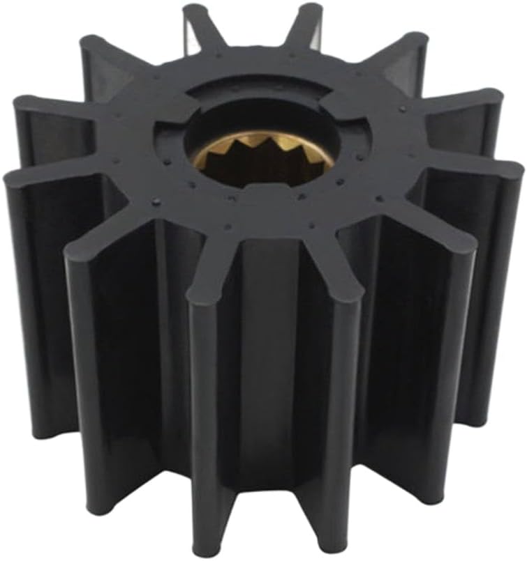 Flexible Water Pump Impeller for Marine Outboard Pump Replacement 12- Neoprene Spline Drive