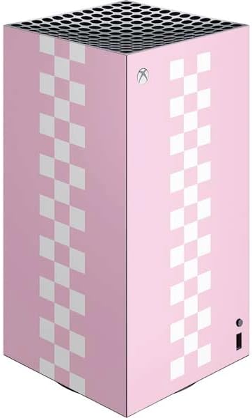 Skinit Decal Gaming Skin Compatible with Xbox Series X Digital Edition Console - Orange Checkered Design