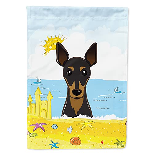 Drapeau Pinscher Nain décoration extérieure grand format en toile multicolore