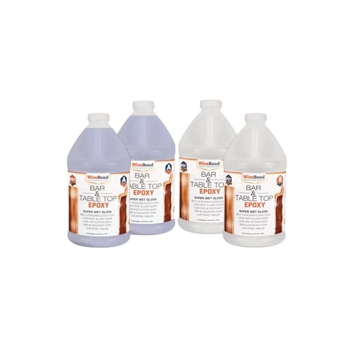 Buy WiseBond 2Gallons (2, 1Gal Kits) of Clear, UV Stable & Self