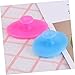 Ipetboom 2pcs Silicone Facial Brush Small Sky Blue Rose Red Non Slip Handheld Face Massager and Exfoliating Scrubber for Women and All Skin Types Including Boy Girl and Seniors
