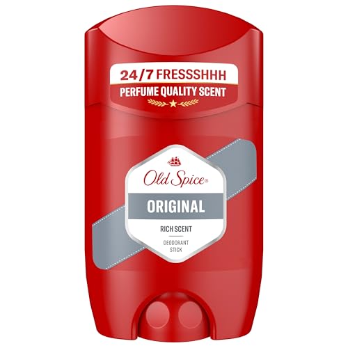 Old Spice Original Deostick für Männer 50 ml, 24/7 Frischhh bei täglicher Anwendung, Duft in Parfumqualität, Schutz vor Gerüchen, 0 Prozent Aluminiumsalze Old Spice Original Deostick für Männer 50 ml, 24/7 Frischhh bei täglicher Anwendung, Duft in Parfumqualität, Schutz vor Gerüchen, 0 Prozent Aluminiumsalze