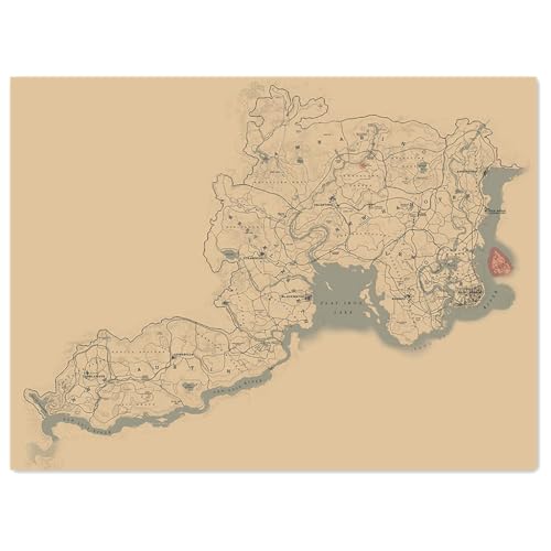 RDR2 Poster Art Print Video Game Poster Canvas Art...