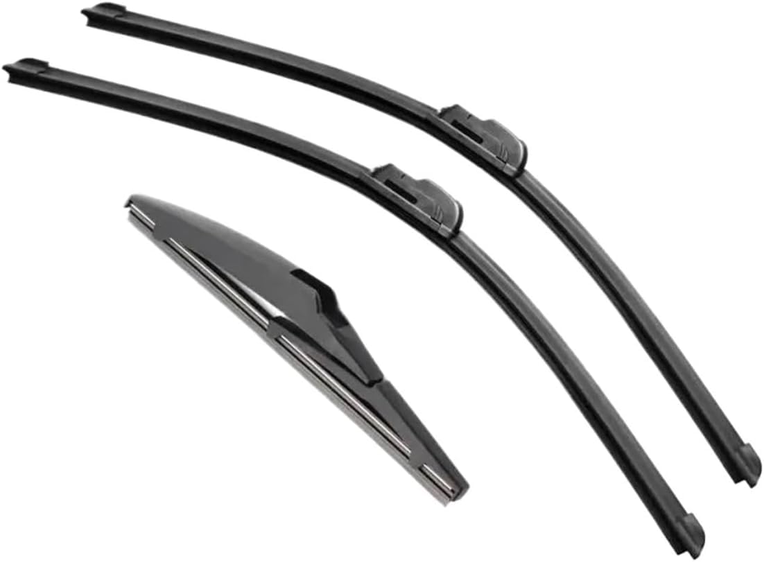 PLAKDFUU Wiper Blades Front Rear Set for Toyota Auris Hatchback MK2 2012-2017 26"+14"+8" - Silent & Streak-Free
