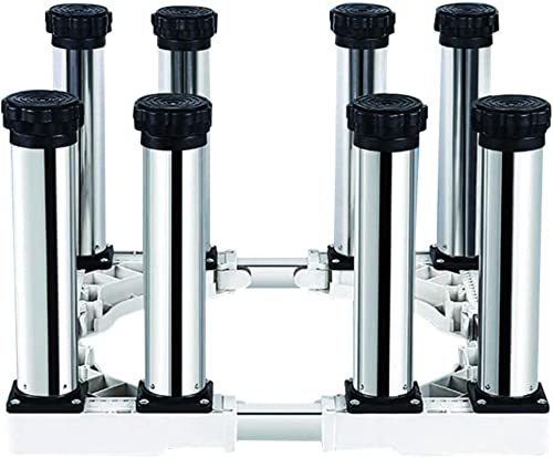 XAoSCd Washing Machine Stand BaseWashing Machine Adjustable Base Under Counter Ice Maker Stand Pedestal Width/Length 40-65cm Heavy Duty 4/8/12 Legs Refrigerator Holder Bracket,8legs-29-32cm