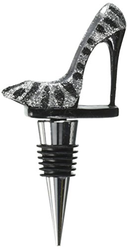 Accent Plus 10017211 Zebra High Heel Wine Stopper, Multicolor