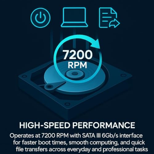 Image of 1 TB SATA HDD for Desktop /Surveillance-8.89 cm(3.5 Inch), 6 Gb /s 7200 RPM High Speed Data Transfer | DVR NVR Security Camera System | Heavy Duty Hard Drive with 256 MB Cache for PC