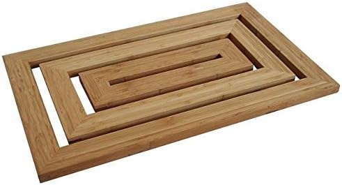 House & Homestyle Bamboo duckboard, Brown, H 2cm x W 58cm x D 35cm, 58L x 58W cm