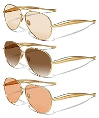 C-gold Frame Champagne Lens + Gold Frame Brown Lens + Gold Frame Orange Lens