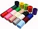 1-1/2 Inch Wide Solid Color Double Sided Polyester Satin Ribbon 20 Colors X 2 Yard Each Total 40 Yds Per Package