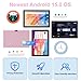 Android 15 Tablet,10 inch Tablets, 8GB RAM+32GB ROM/2TB Expandable, 2 in 1 Tablets with Keyboard Case, 1280x800 IPS Display Screen, 5G Wi-Fi6, Dual Camera, 6000mAh Battery BT5 Widevine L1 (Pink)
