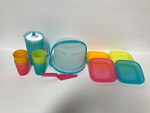 Tupperware 11-Pc Mini Party Play Set For Kids in Spring 2017 Bright Colors