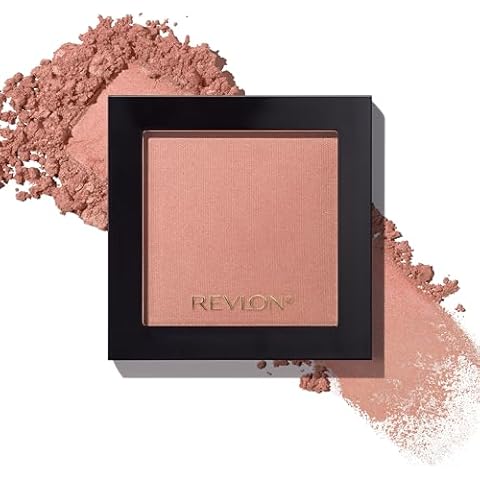Revlon Blush Powder Makeup, High Impact Color, 006 Naughty Nude Cover