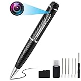 TANGMI Mini Kamera Stift HD 1080P Tragbare Kleine Mini Kamera Kugelschreiber für Home / Office / Meeting mit 32 GB Micro SD-Karte