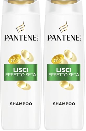 Pantene Pro-V Lisci Effetto Seta Shampoo 400ml per Capelli Crespi