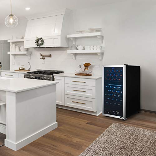 image for NewAir Large Free Standing Wine Cooler | Adjustable Shelves Holds Up T