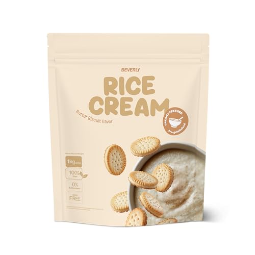 Beverly Crema de arroz l Harina de arroz pregelatinizada l 1kg l Gluten free (1 KG, BUTTER BISCUIT)