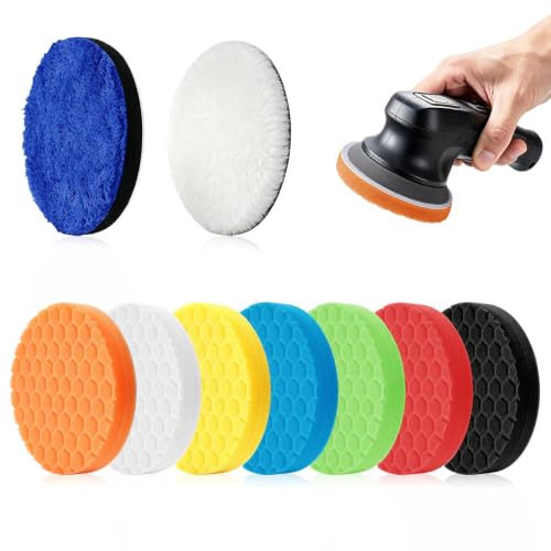 Imagen de 9 Piezas Esponja Pulir Coche 150mm