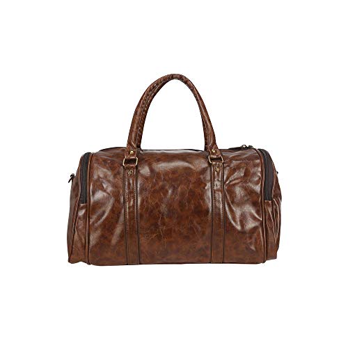 Image of Indian Terrain Mens 1 Compartment Zip Closure Duffle Bag (Brown Free Size)