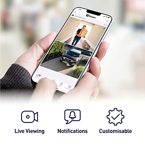 Swann CoreCam Wire-free 1080p Full HD Indoor & Outdoor Waterproof rechargeable Security Camera With Night Vision, 2-way Talk & Siren, Heat, Motion & Person Detection, Free Cloud & Local Recording - Image 5