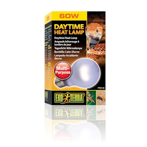 Exo Terra Daytime Heat Lamp, Breitspektrum Tageslichtlampe, A19, 60W, Fassung E27