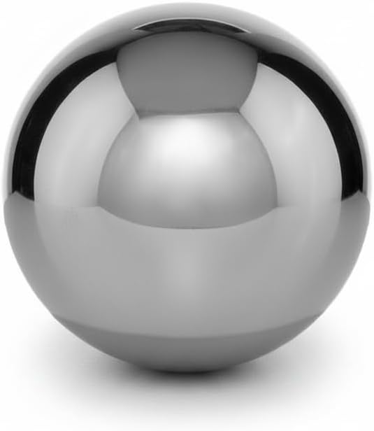 Bola Cast Aluminum Decorative Spheres – Mirror Polished Silver or Enamel Color Finish, Modern Sculptural Orb Accent for Shelves, Tables, Bowls & Centerpieces, Multiple Sizes