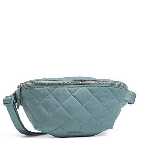 Vera Bradley Women s Performance Twill Convertible Crossbody Belt Bag with RFID Protection Purse, Blue Oar, One Size