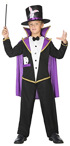 ATOSA 39413 Zauberer Kostüm, Jungen, mehrfarbig, 140 cm