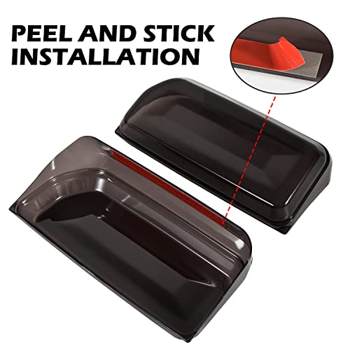 POKIAUTO Tail Light Cover for Bronco 21-23, Tail Lamps Covers Taillights Covers Guard Protector Frame for Ford Bronco 2021 2022 2023 2&4 Door Exterior Accessories, Smoked Black - 2PCS by POKIAUTO - Image 5