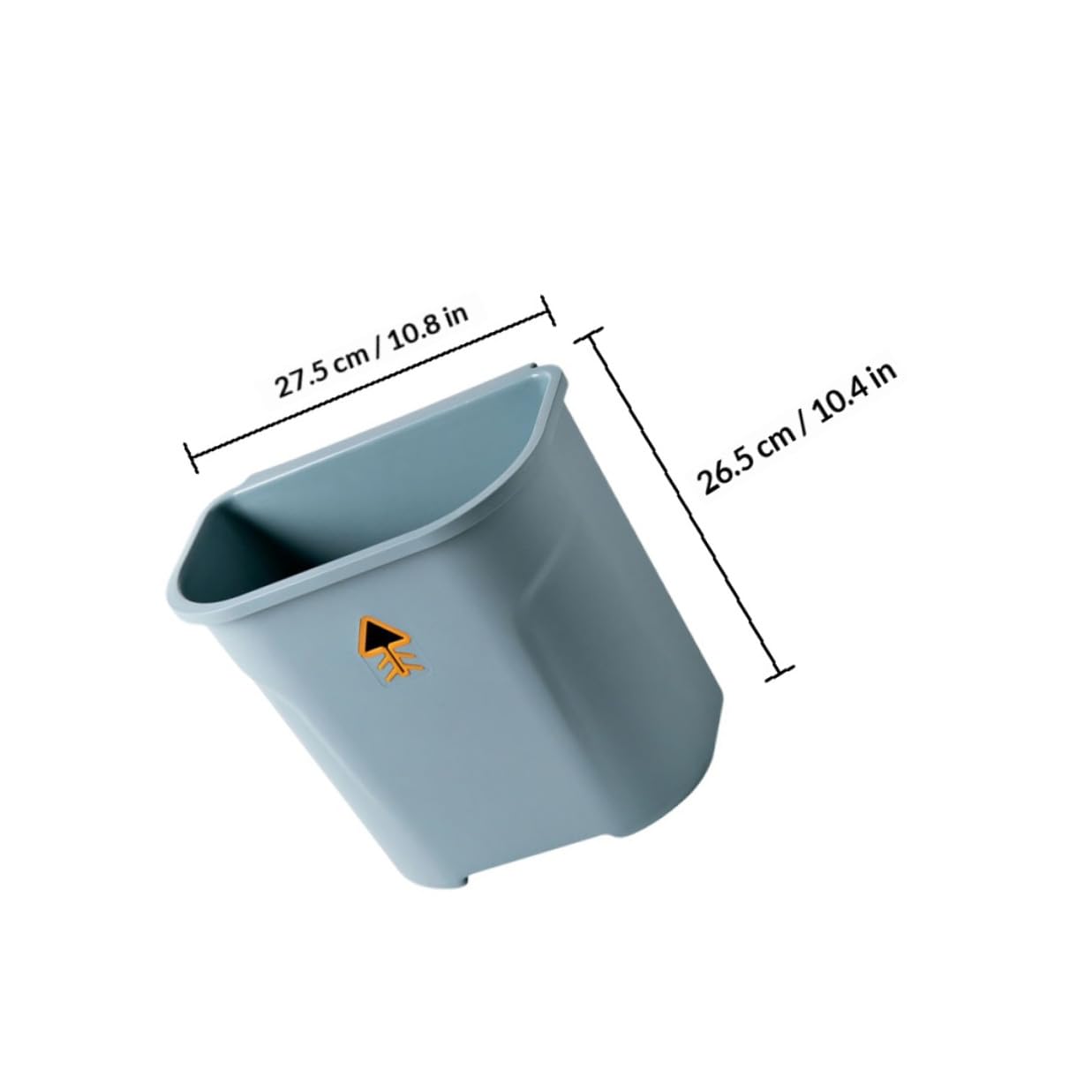 Kitchen Garbage Can Hanging Waste Bin Plastic Uncovered Household Trash Container for Cabinet Door Storage, Wall-Mounted Kitchen Waste Recycling Bin for Home Use Random Color