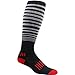 MOXY Socks Black with Grey Knee-High Premium "The Force" Fitness Deadlift Socks