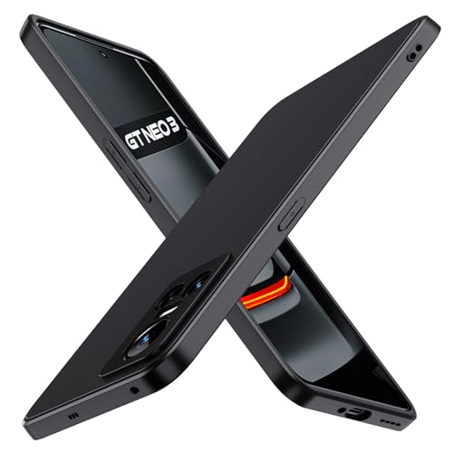 ivoler Negro Mate Funda para Realme GT Neo3 / Realme