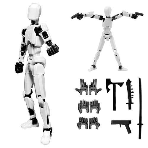 Image of Dumwick Titan 13 Action Figure,3D Printed Lucky Robot 13 Action Figures Set