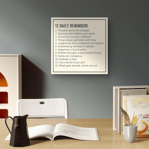 Motivational Quotes Posters Prints 12 Daily Reminders Inspirational Sign Home Office Wall Art Decor