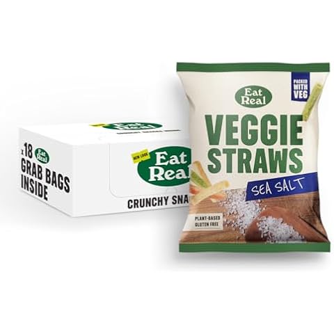 Eat Real Veggie Straws Sea Salted Snack Cover
