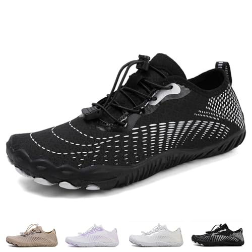 SYT-MD Calzado de conexión a Tierra for Hombre y Mujer, con Cobre, Unisex, Ligero y Antideslizante.(Black,46 EU)