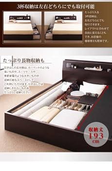 Amazon｜ベッドフレームのみ クイーン(Q×1) モダンデザイン