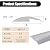 Floor Transition Strip Self Adhesive,PVC Carpet to Tile Flooring Transition Strip,Vinyl Flexible Flooring Transition Strip for Carpet Threshold Transition Strip (Grey Wood Grain, 5mm/10FT)