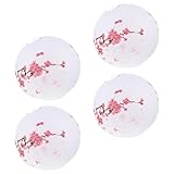 Lanternes en papier en forme de prune : vous pouvez également laisser les enfants jouer avec des lanternes, durables et durables, lanternes pliantes