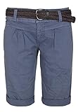 damen sport shorts sale MATERIAL: Komplett aus Baumwolle. Mit gratis Gürtel in schicker Flechtoptik und mit Lederimitatbadges.