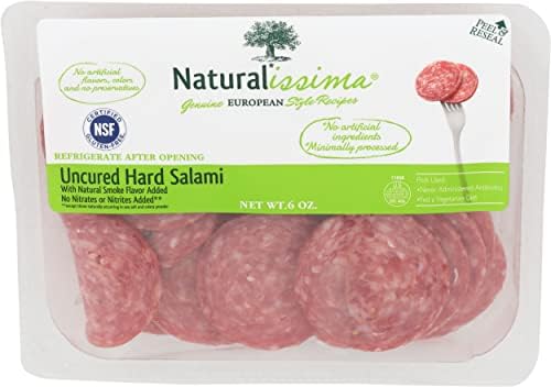 Naturalissima, Uncured Hard Salami, 6 oz