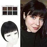 CTRLALT Clip in Bangs 100% Human Hair Extensions Clip Hair Bangs Natural Full Front Face Hairpieces...
