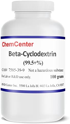 Beta-Cyclodextrin, High Purity, Powder, 100 Grams (3.5 oz.)